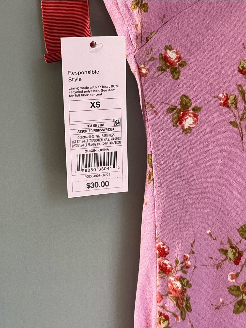 wild fable Pink Floral Tie-Shoulder Mini Dress - Picture 5 of 5